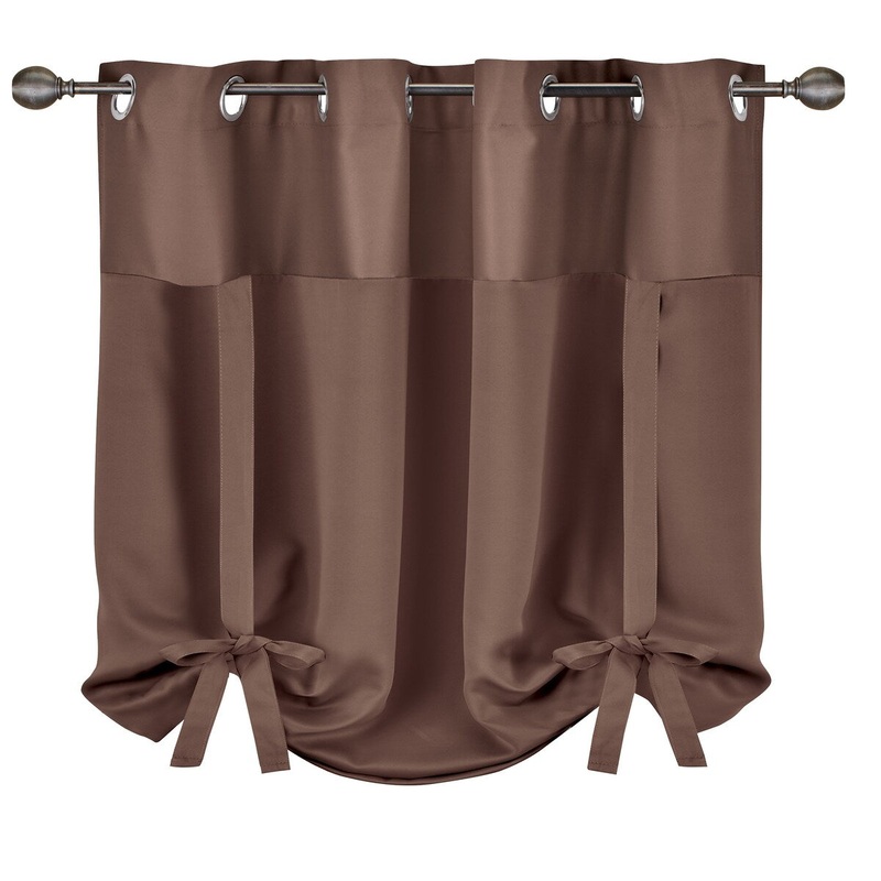 Blackout Tie-Up Grommet Top Curtain 63-1/2"L x 56"W - 11.150 x 7.250 x 3.000