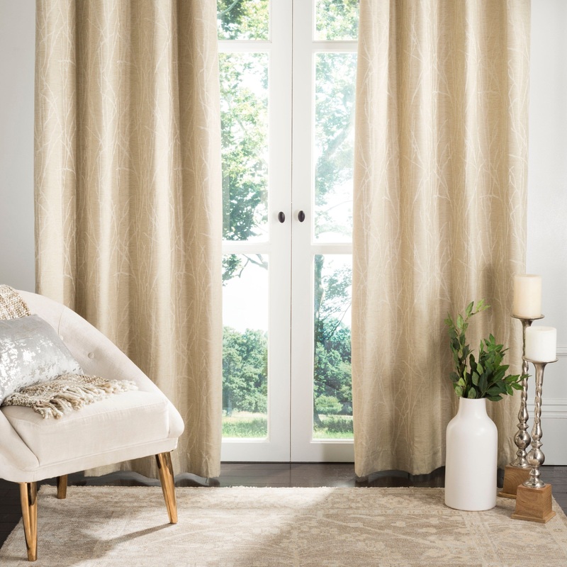 SAFAVIEH Fauziah Single Curtain Panel - 96" L x 52" W - 52Wx96L