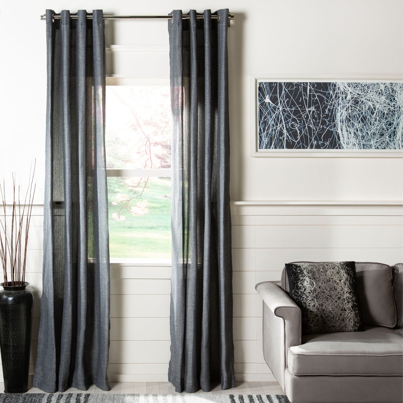 SAFAVIEH Imke Semi-Sheer Window Curtain Panel