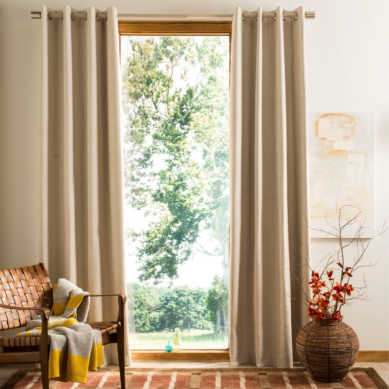 SAFAVIEH Loreliese Ivory Single Curtain Panel - 52" W x 96" L - 52Wx96L