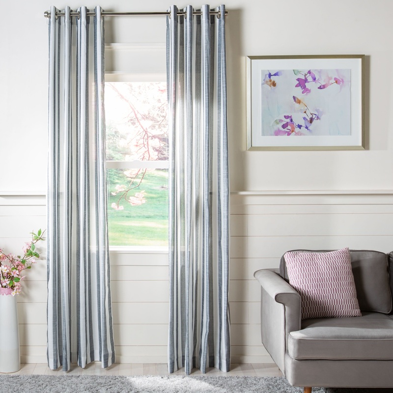 SAFAVIEH Majella Semi-Sheer Window Curtain Panel