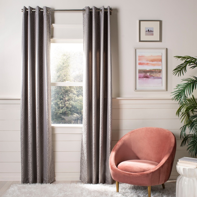 SAFAVIEH Maral Opaque Window Curtain Panel - 52Wx96L
