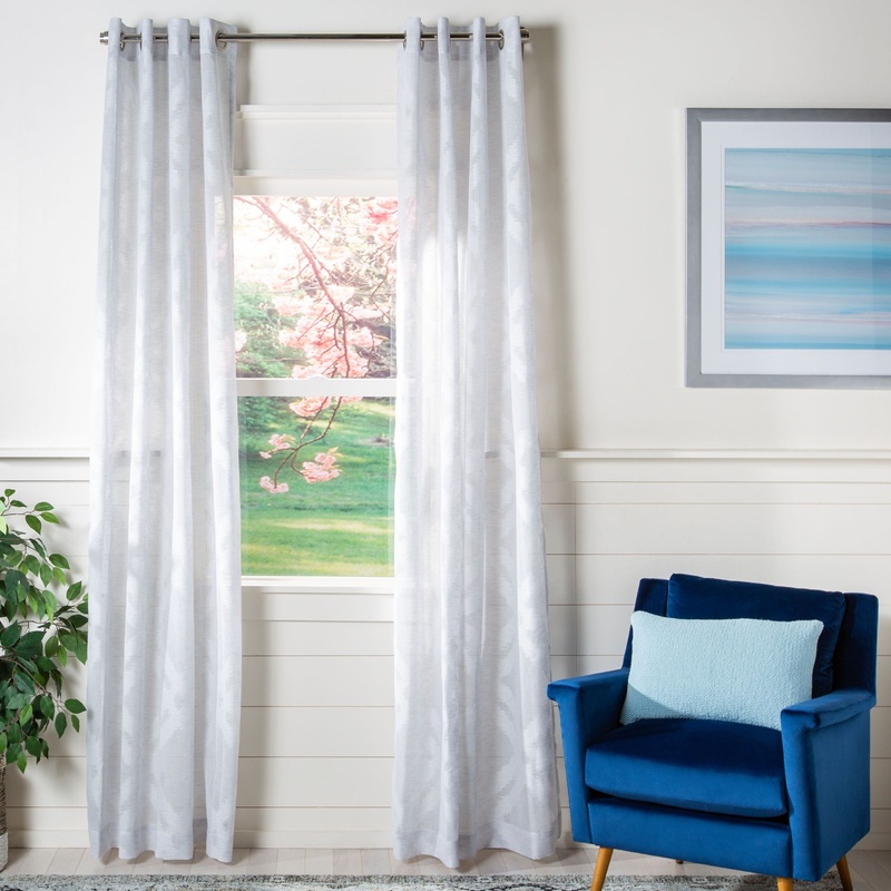 SAFAVIEH Marylaure Semi-Sheer Window Curtain Panel