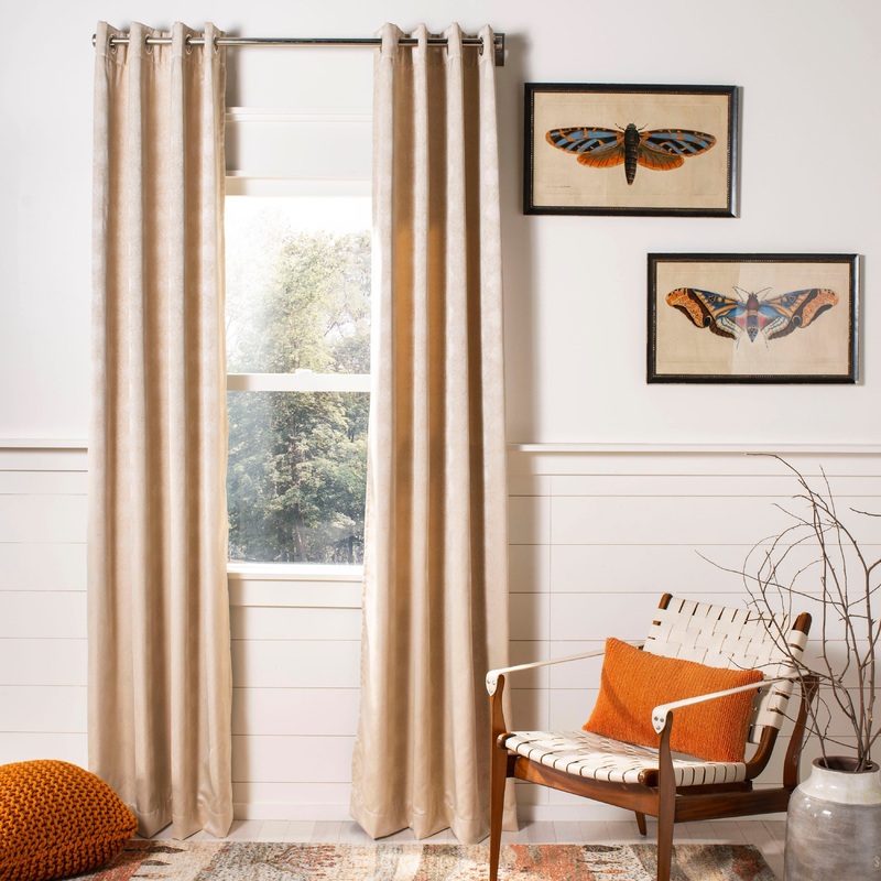 SAFAVIEH Petria Semi-Sheer Window Curtain Panel