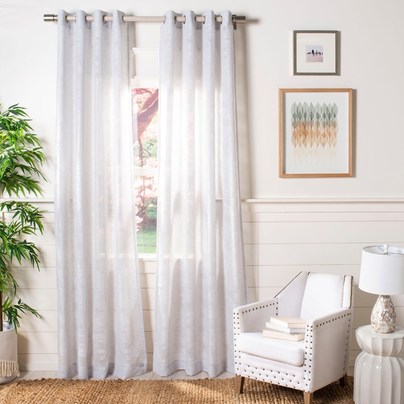 SAFAVIEH Saliye Semi-Sheer Window Curtain Panel