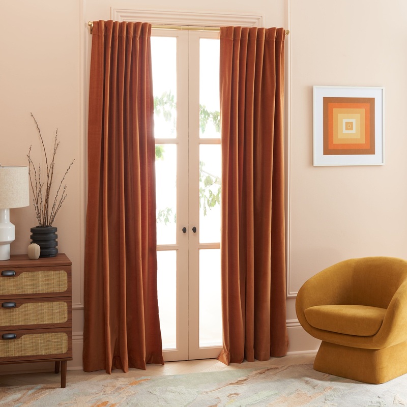 SAFAVIEH Zahava Semi-Sheer Window Curtain Panel Treatment (Single)