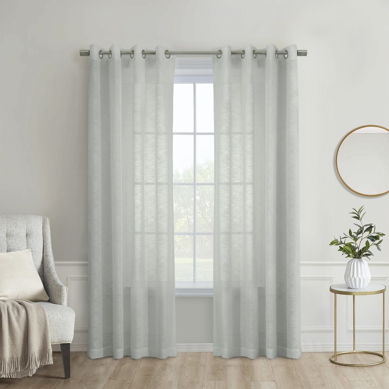 Boucle Sheer Grommet Curtain Panel