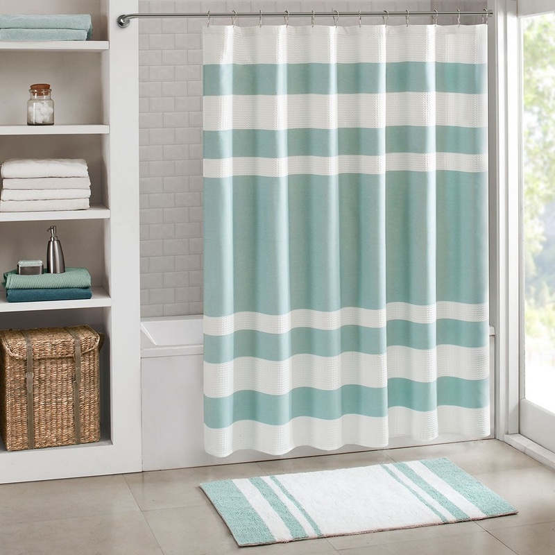 Shower Curtain with 3M Treatment Aqua 72x72"