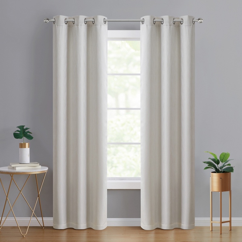 Tahari Home Lyre Jacquard Blackout Curtain Panel Pair - 38" x 84"