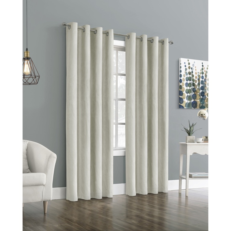 ThermaPlus Ethan Total Blackout Jacquard Grommet Curtain Panel
