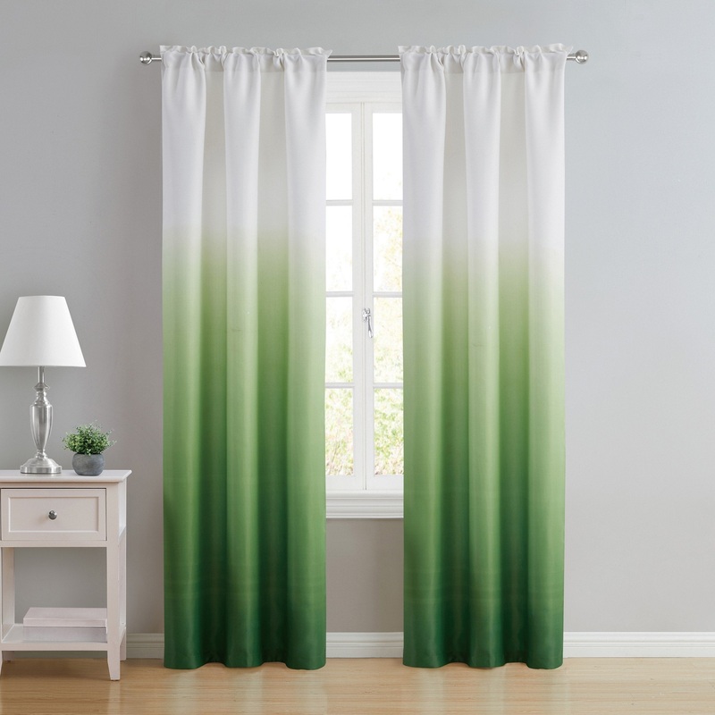 VCNY Home 2-Piece Ombre Gradient Rod Pocket Blackout Curtain Panel Set - 76" x 95"