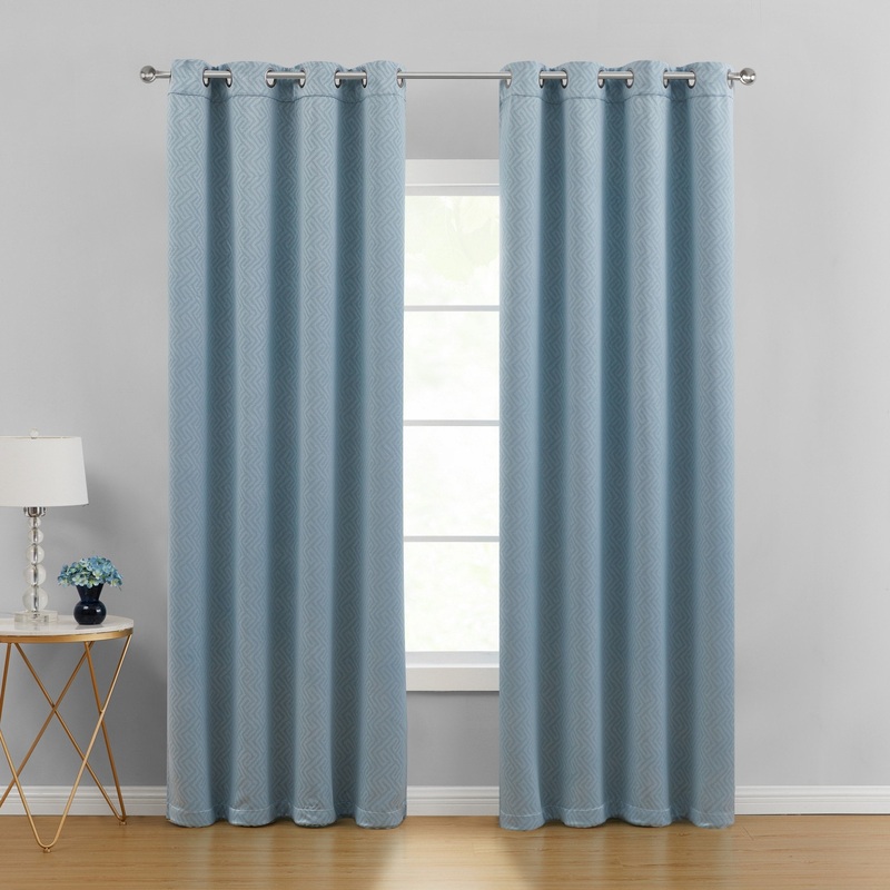 VCNY Home Zoe Geometric Grommet Blackout Curtain Panel - 52" x 90"