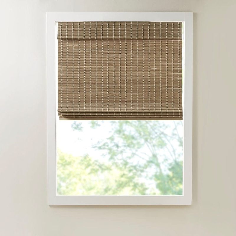 Bamboo Light Filtering Roman Shade 64"L