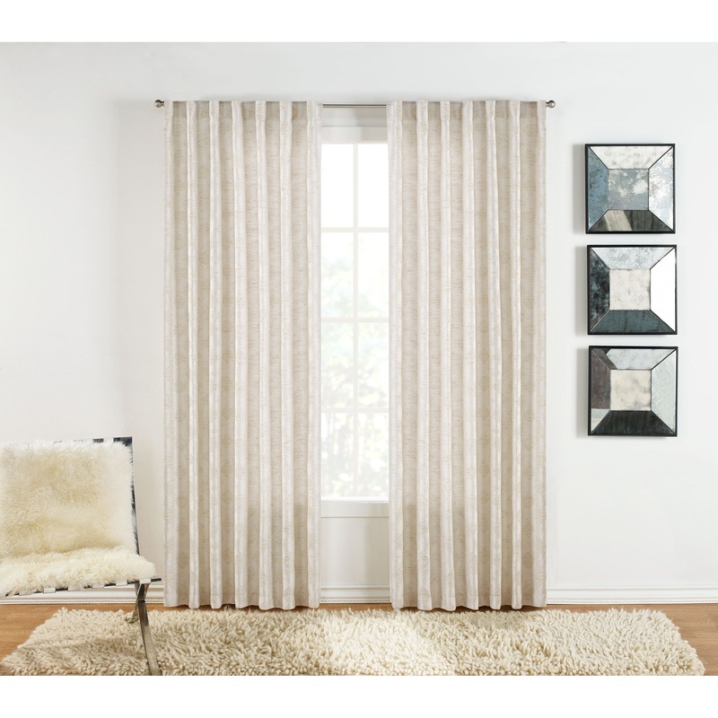 SureFit Home Decor Warsaw Pocket Rod Drapery Panel Pair, White