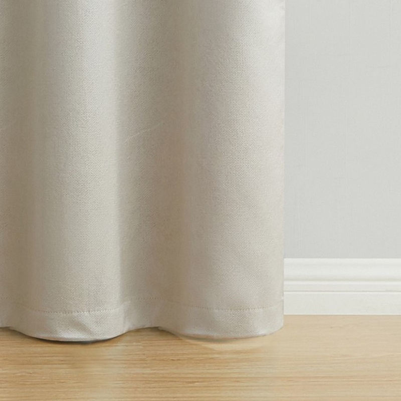 VCNY Home Domino Cream Solid Grommet Blackout Curtain Panel - 55" x 84"