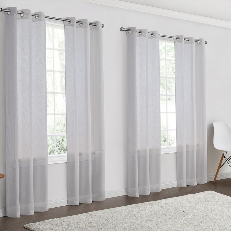 VCNY Home Lajolla 4-Piece Grommet Sheer Extra Wide Curtain Panel Set - 76" x 84"