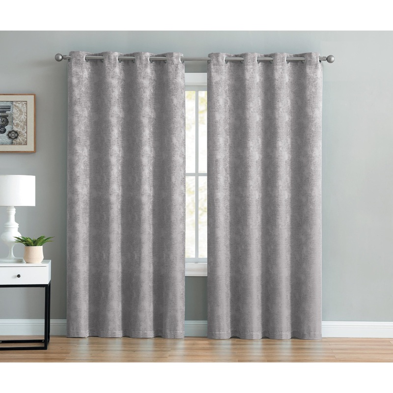 VCNY Home Rosalie Tonal Jacquard Grommet Curtain Panel
