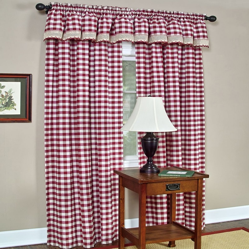 Classic Buffalo Check Window Panel or Valance