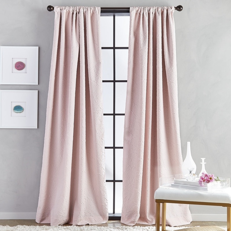 Bloomsbury Microsculpt Room Darkening Rod Pocket Curtain Panel