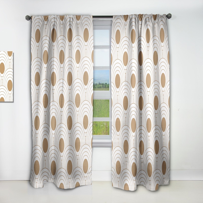 Carson Carrington Labacka Mid-CenturyCurtain Single Panel