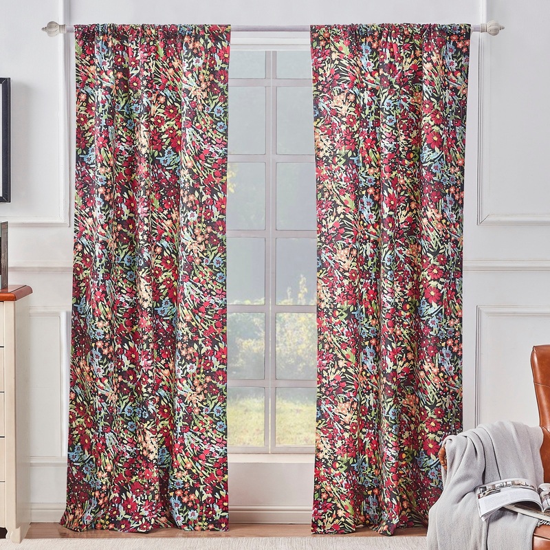 Barefoot Bungalow Alice Curtain Panels (Set of 2) - 84 x 84 inches