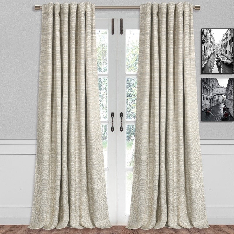 Swenson Textured Lined Blackout Curtain, 1 Panel