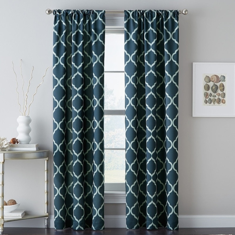 Casbah Trellis Blackout Single Curtain Panel