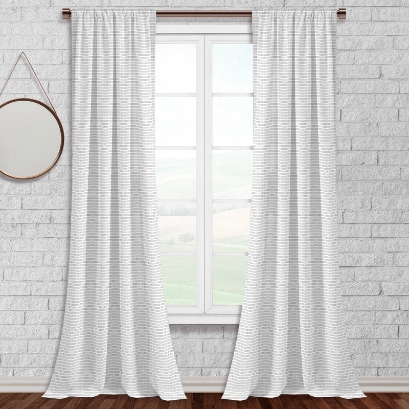 Dani Striped Thermal Insulated Blackout Curtain, 1 Panel
