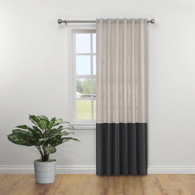 Tarkenton Light Filtering Back Tab Curtain Panel, 84 and 96 inch
