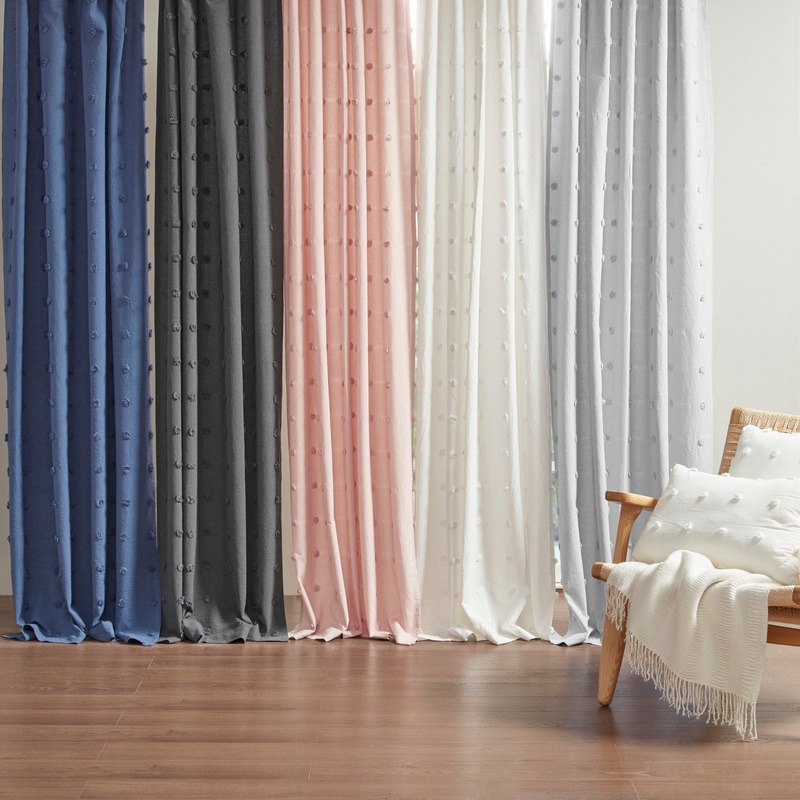 Urban Habitat Maize Cotton Jacquard Rod Pocket Single Window Curtain Panel