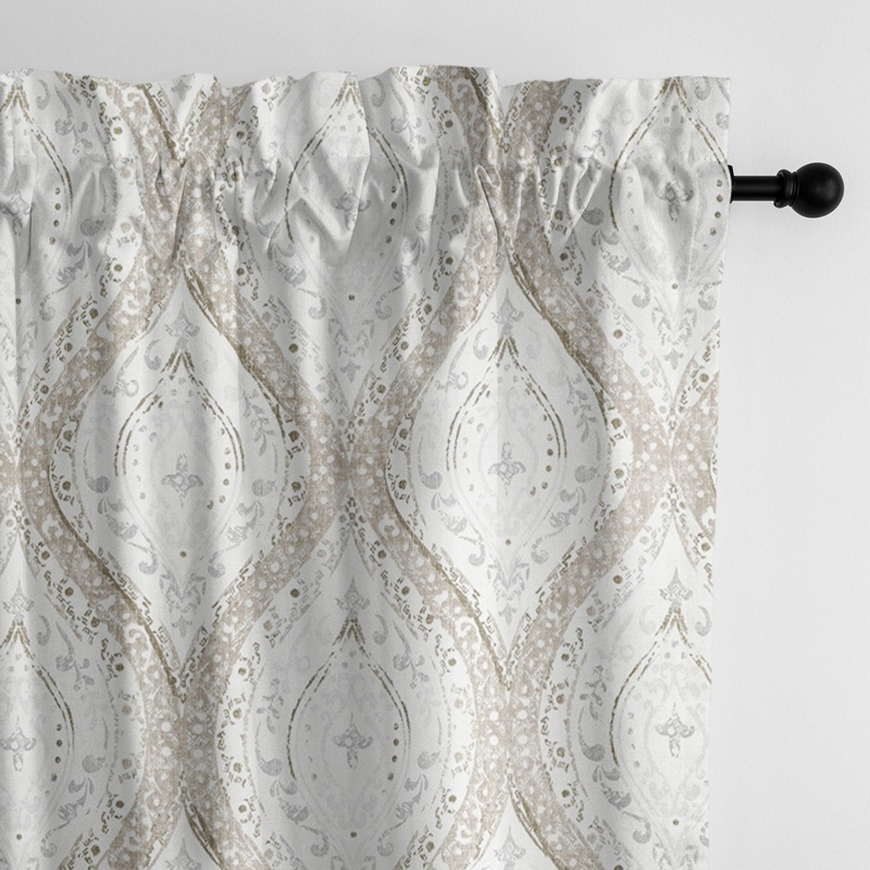 Cressida Linen Pole Top Drapery Panel - Pair - N/A
