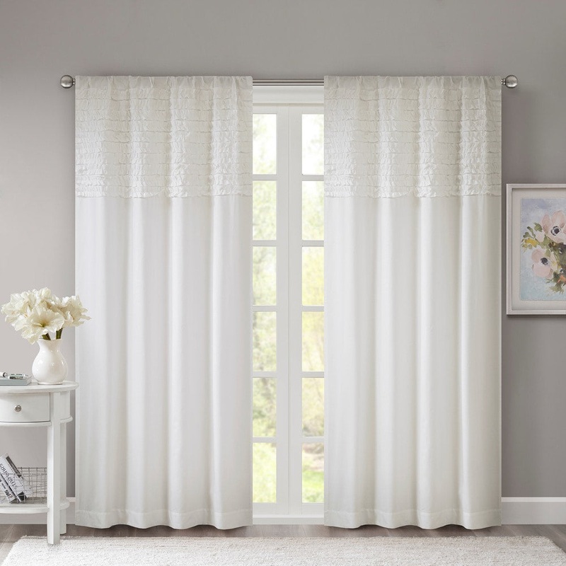 The Gray Barn Ferdinand Horizontal Ruffle Flippable Curtain Panel