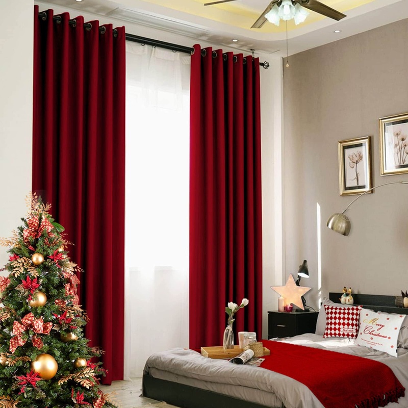 Thermal Insulated Window Curtains for Bedroom Set of 2 Panels