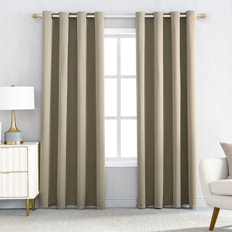 Thermal Insulated Blackout Lattice Curtain Panels (2 panels)