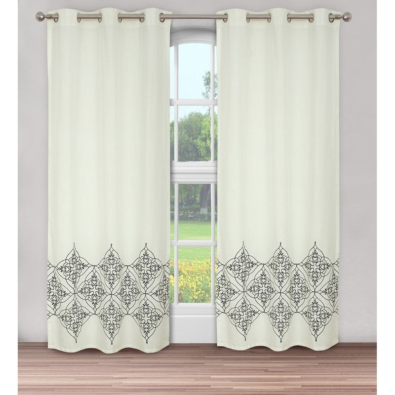 Varanasi Embroidered Window Panel Pair