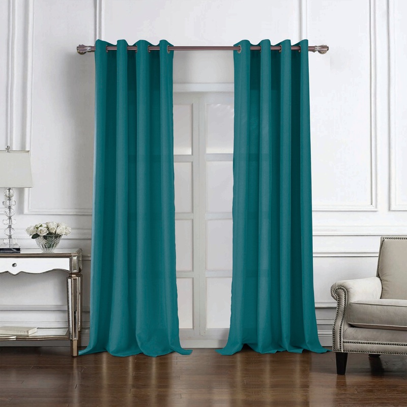 Cole Textured Grommet Window Curtain Panel 90"
