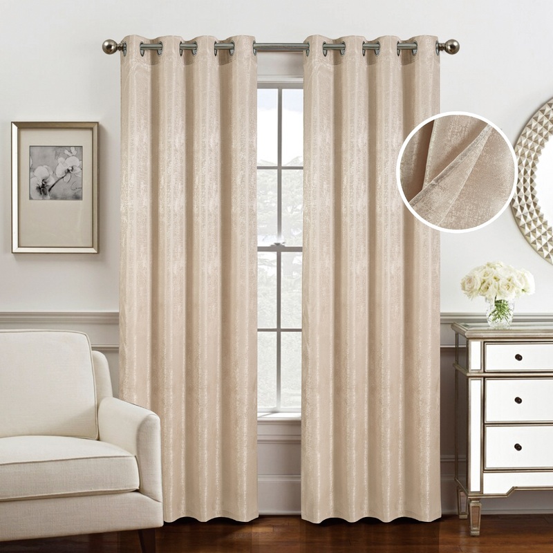 Roxy Two Tone Jacquard Grommet Panel 90"