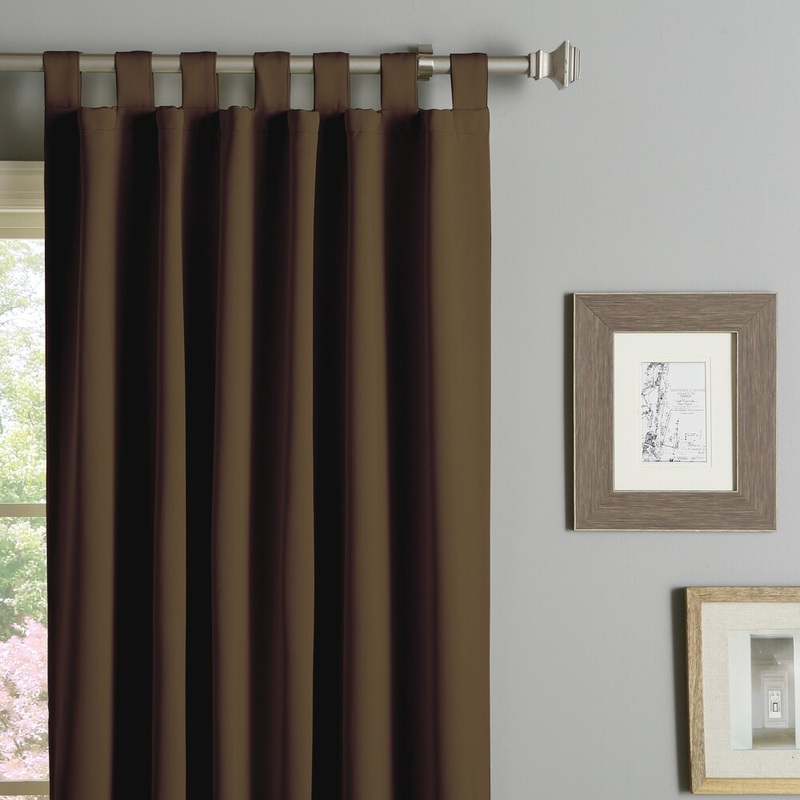 Aurora Home Tab Top Thermal Insulated 95-inch Blackout Curtain Panel Pair - 52 x 95 - 52 x 95