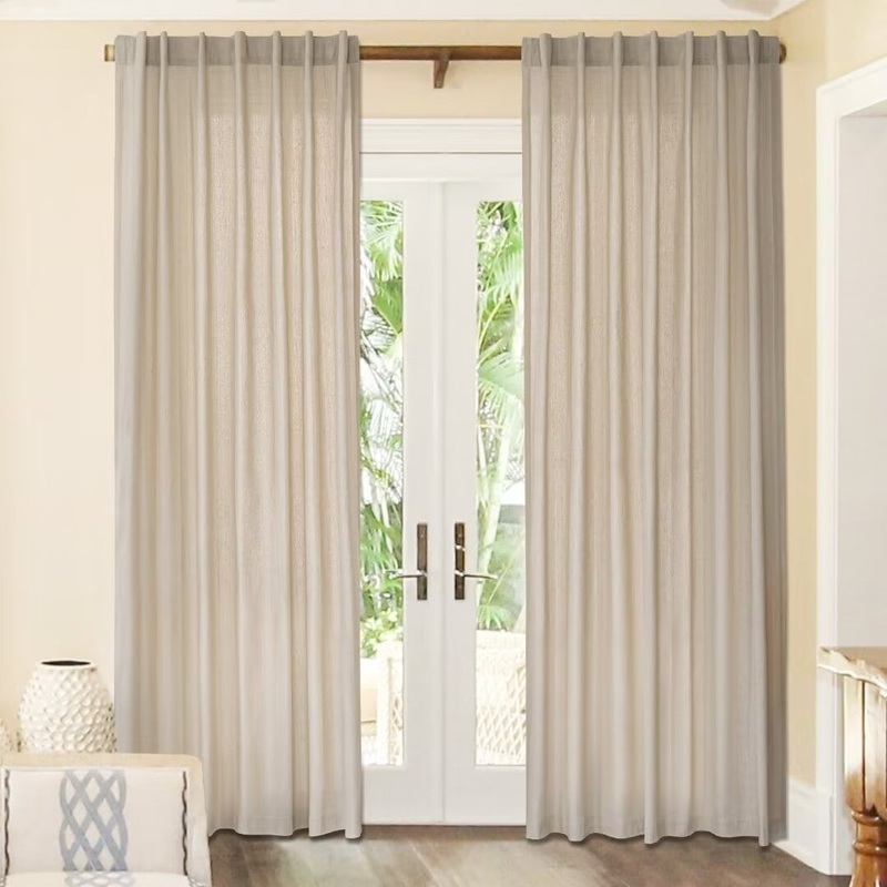 Cotton Blend Light Filtering Back Tab Pair