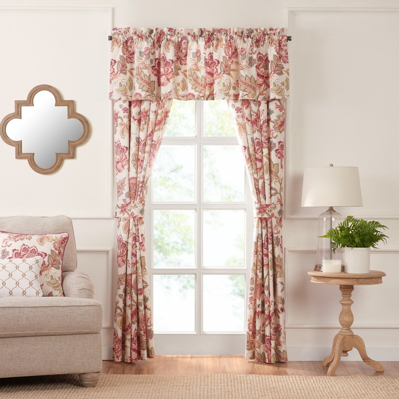 Rose Tree Emory Jacobean Floral Panel Pair