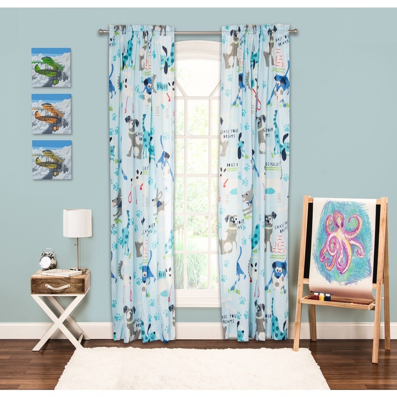 Crayola Chase Your Dreams Single Rod Pocket 84-inch Window Panel