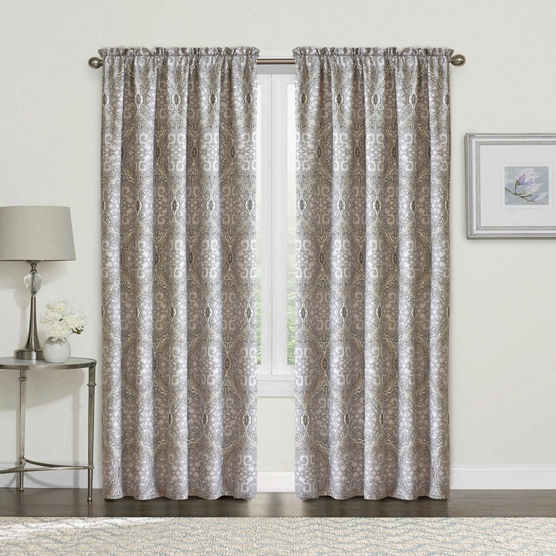 Serenta Melody Printed 2 Piece Curtain Set - 60" x 84"