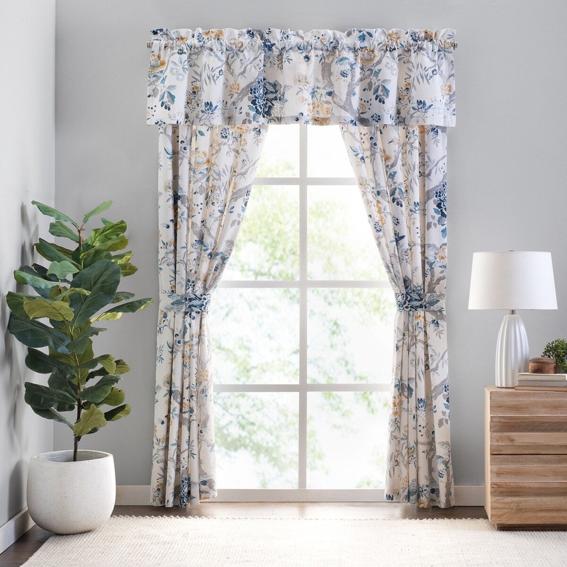 Sidney 2-piece Floral Window Panel Pair