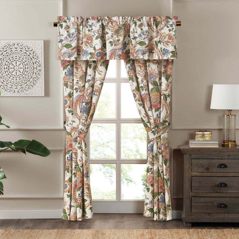 Audrey 2-piece Floral Window Panel Pair - 50x84