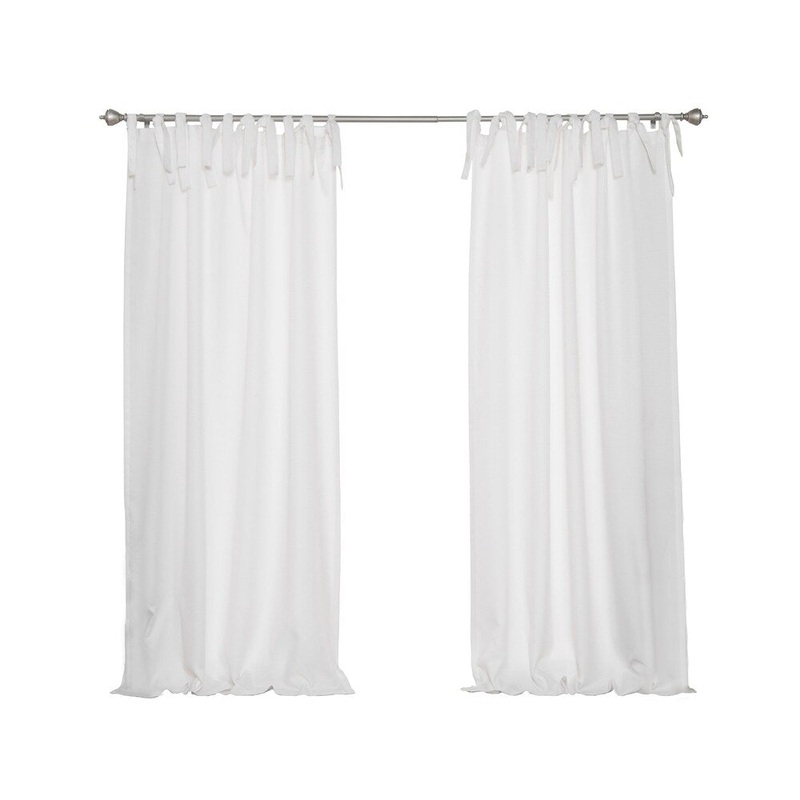 Aurora Home Outdoor Tie Top Curtain Panel Pair