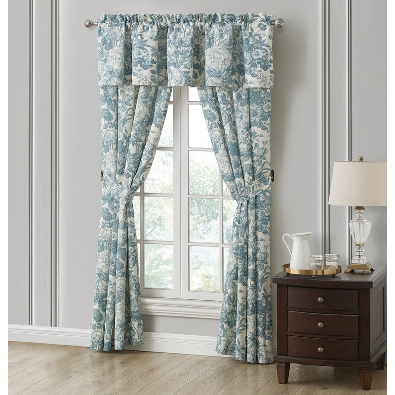 Rose Tree Clarissa Toile Floral Window Panel - 50x84