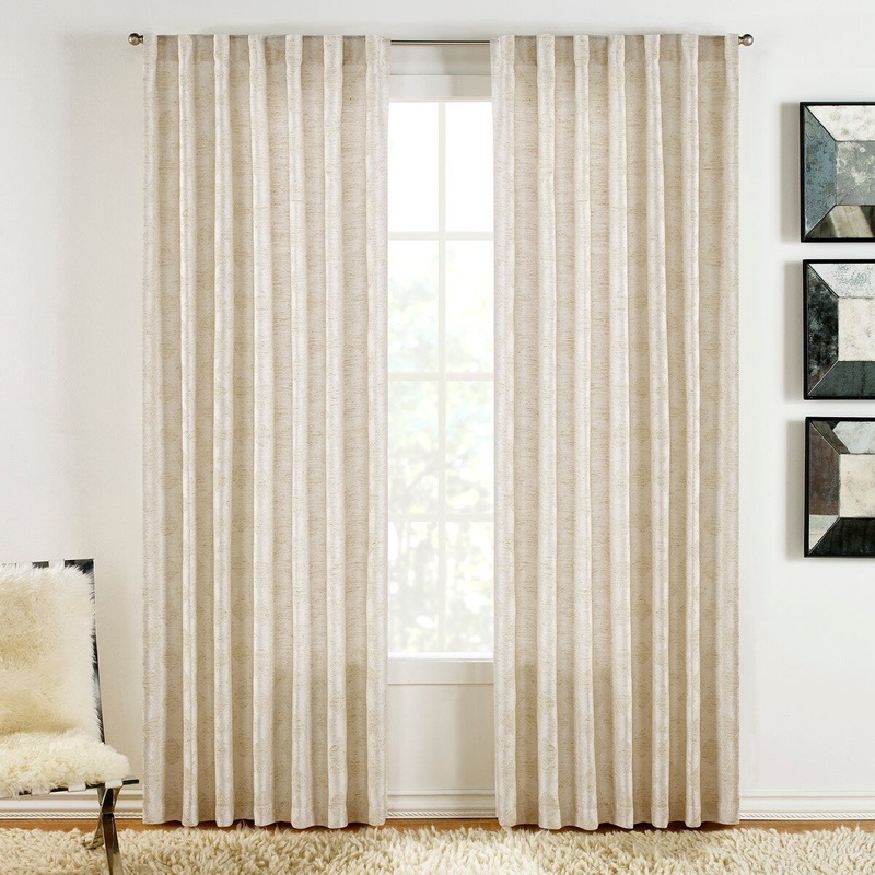SureFit Home Decor Warsaw Pocket Rod Drapery Panel Pair, Taupe