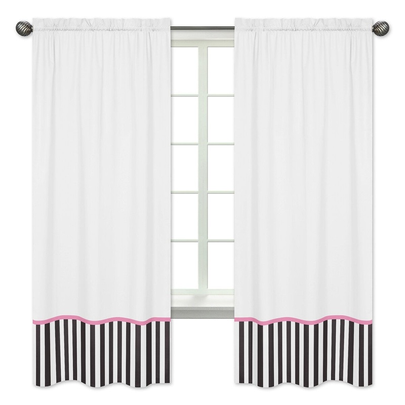 Sweet Jojo Designs Paris Curtain Panel Pair
