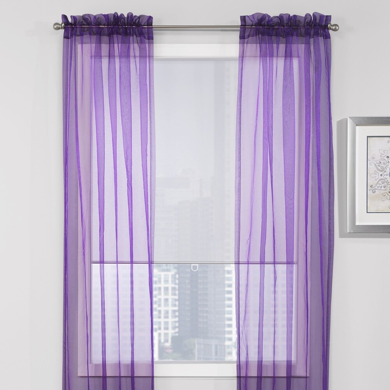 Teen Vogue Sheer Window Panel Set - 50 x 84