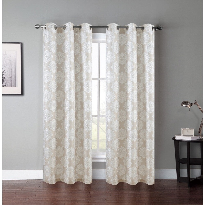 Atlantis Raw Silk Window Panel Pairs w/ Grommets